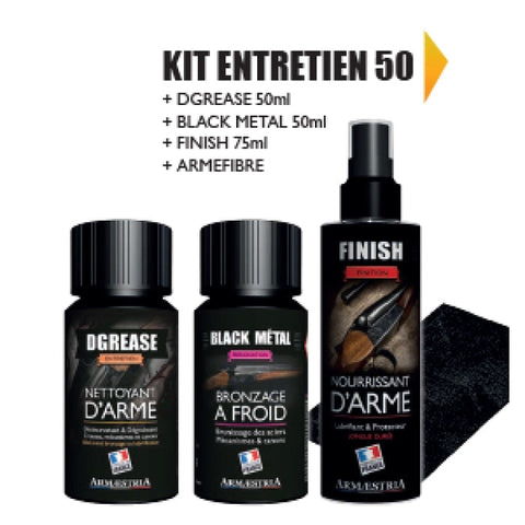 Kit d’Entretien Armaestia DGrease + Black Metal + Finish ARM0014