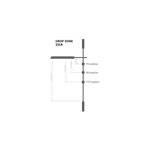 Lunette de tir Bushnell Rimfire 3-9x40 - réticule DZ22 FLRR3940BS4