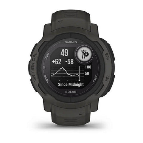 Montre GPS multifonction Garmin Instinct 2 Solar Graphite GAINST2GS