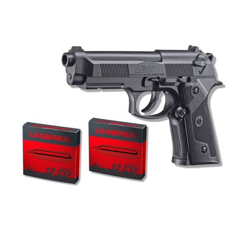 Pack Beretta Elite II co2 Cal BB/4.5 mm + Laser fourreau et co2