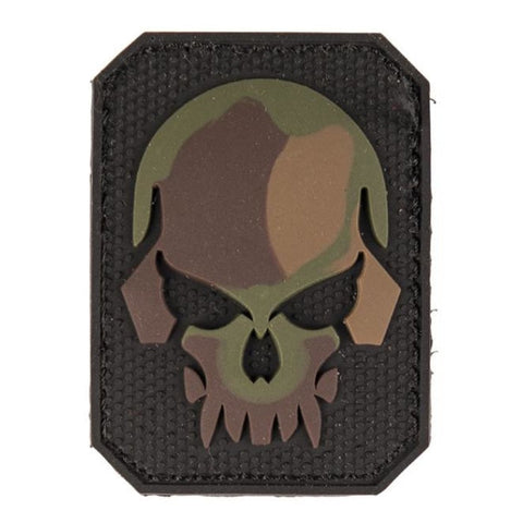 Patch PVC Tête de mort 6 x 4.5cm A60476