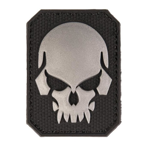 Patch PVC Tête de mort 6 x 4.5cm A60474