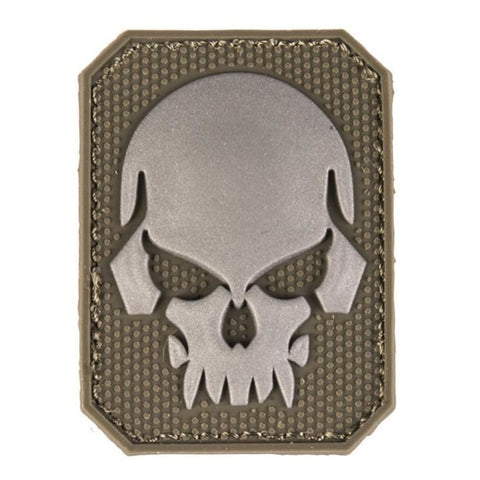 Patch PVC Tête de mort 6 x 4.5cm A60473