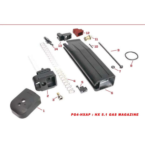 Pièces origine pour chargeurs gaz série HX SP4-HXAP-1