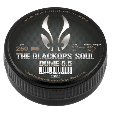 Plombs BO Manufacture The Black Ops Soul Dome - Cal 5.5mm PB308